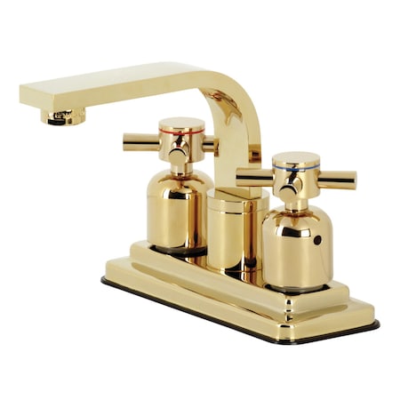 Kingston Brass KB8462DX Concord 4" Centerset Bathroom Faucet, Polished Brass KB8462DX